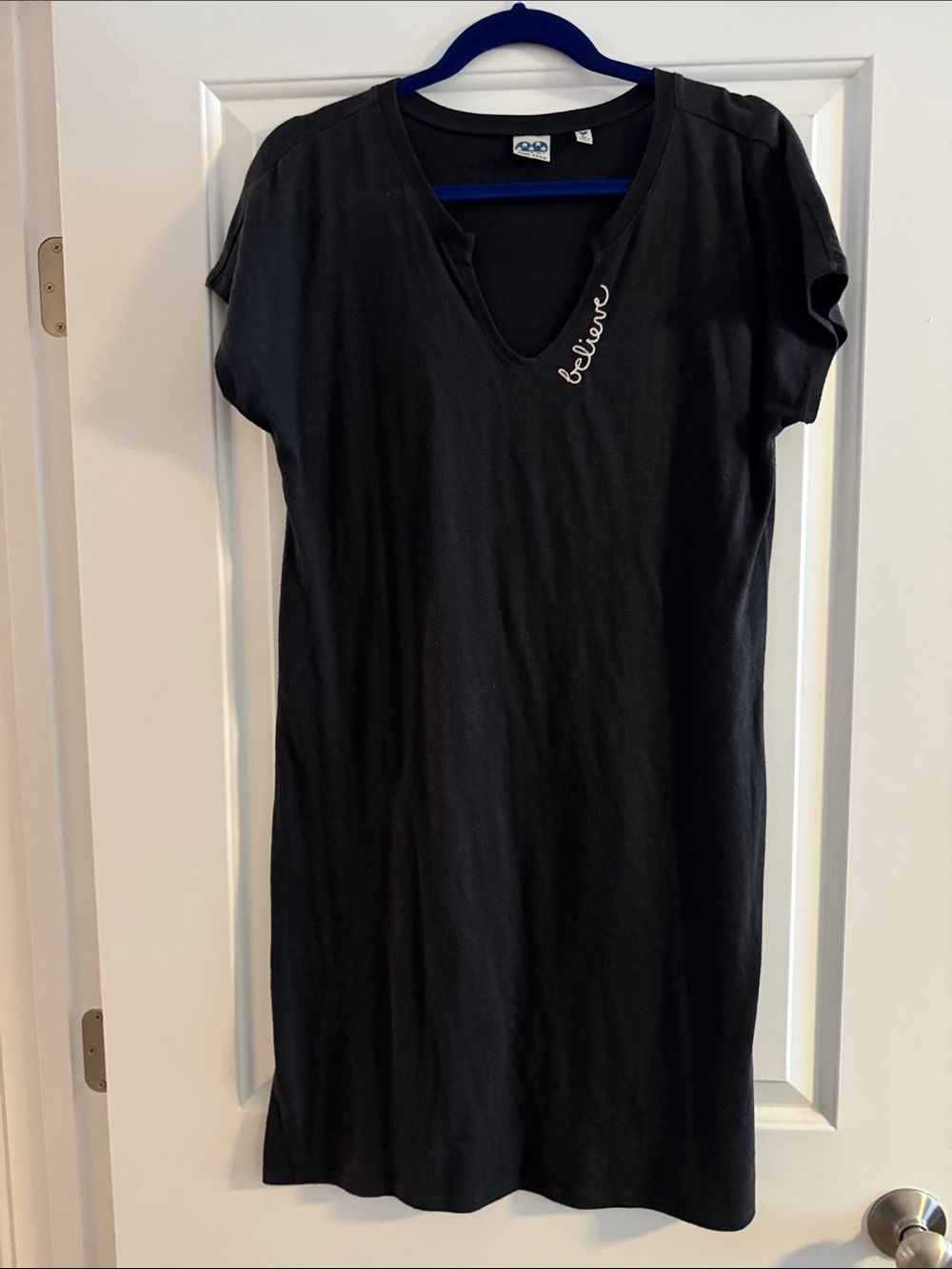 Junk Food Disney Believe Black V-Neck Women’s Tee Dress